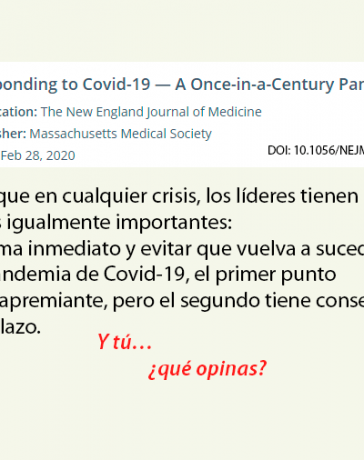 Respondiendo a Covid-19: ¿la pandemia del siglo?