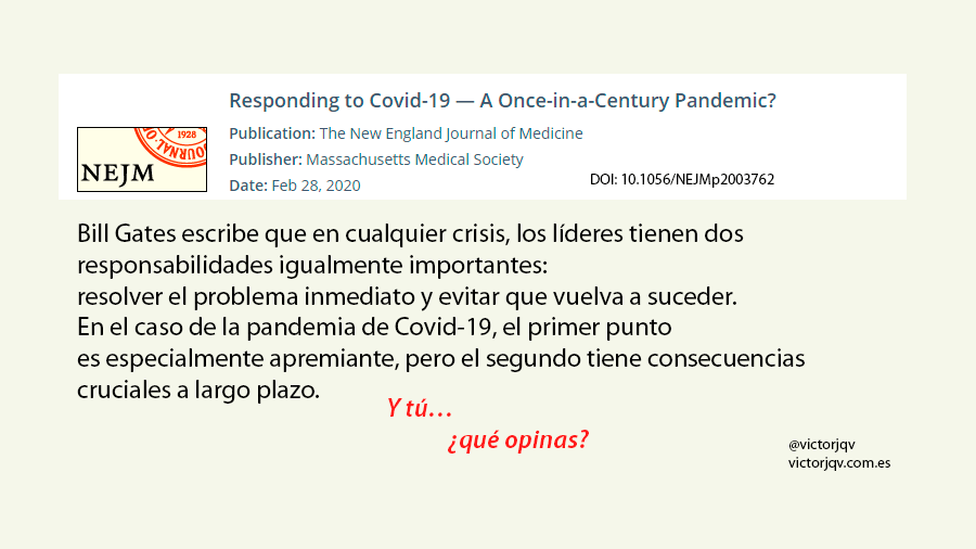 Respondiendo a Covid-19: ¿la pandemia del siglo?