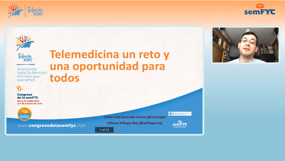 Telemedicina un reto y una oportunidad para todos – XL Congreso Nacional y I Virtual de la semFYC