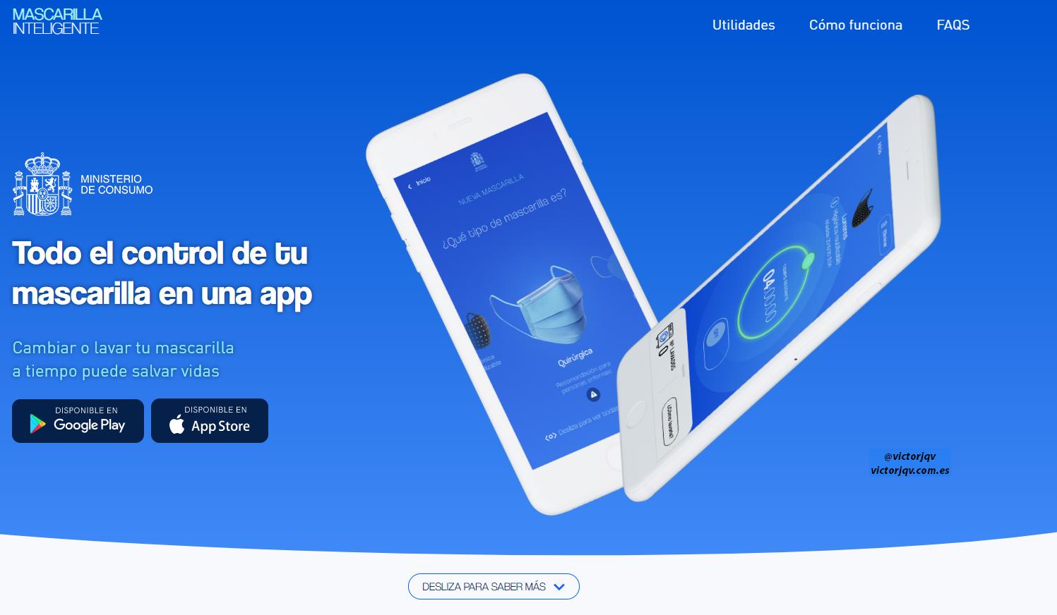 Mascarilla Inteligente. Todo el control de tu mascarilla en una app