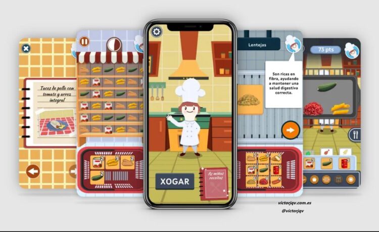 Chef Junior - aplicación para promover hábitos alimentarios saludables jugando