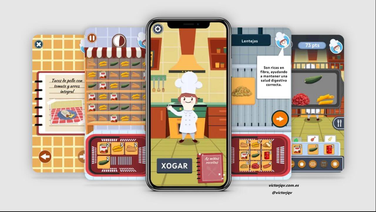Chef Junior - aplicación para promover hábitos alimentarios saludables jugando