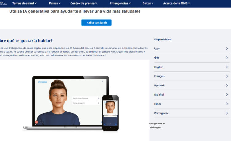 Sarah: la primera trabajadora virtual de salud de la OMS