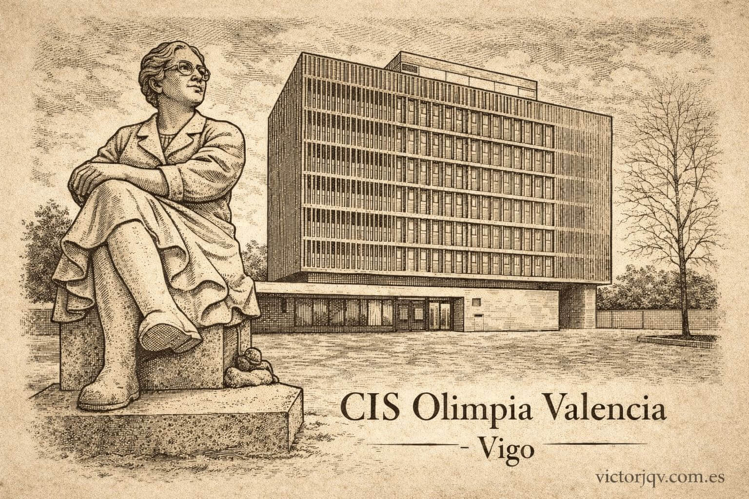 ilustracion CIS Olimpia Valencia Vigo Olimpia Valencia primera médica gallega